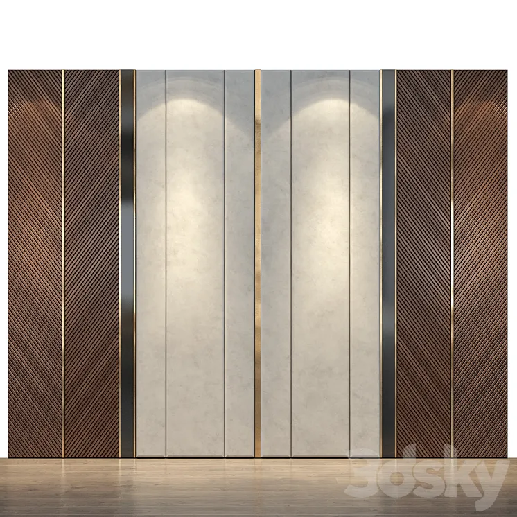 Wall Panel | set 50 3DS Max Model