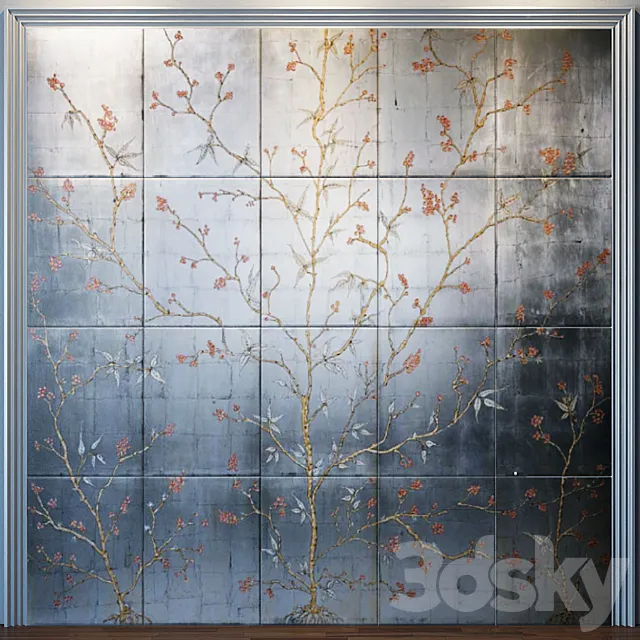 Wall panels Boiserie 3DS Max Model