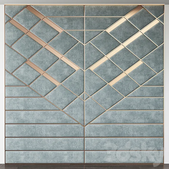 Wall Panels No. 3 3DS Max Model