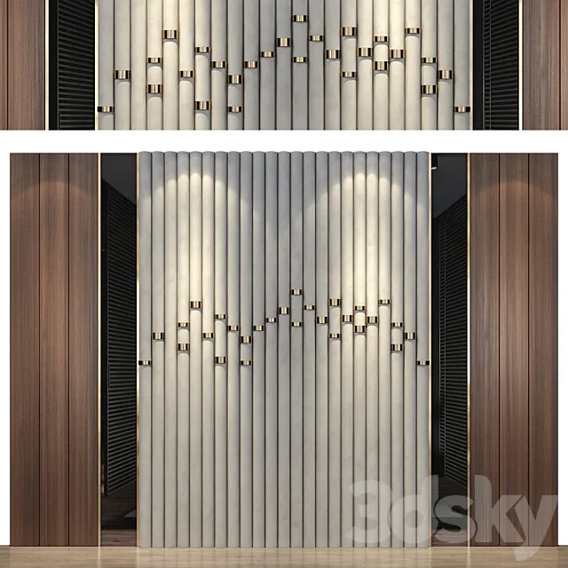 wall panels | set 130 3ds Max