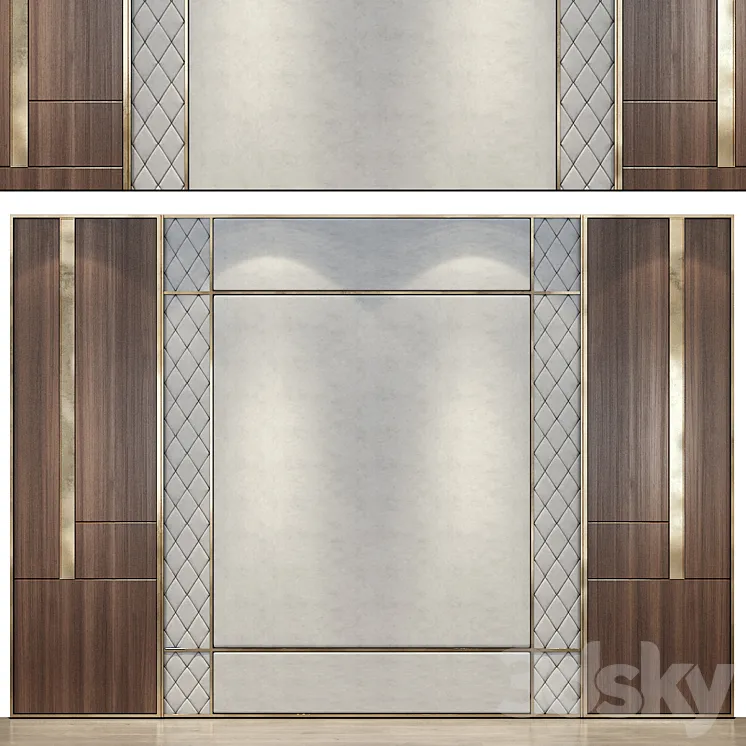 wall panels | set 143 3DS Max Model