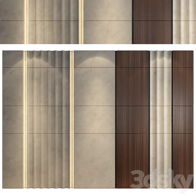wall panels | set 149 3DS Max Model