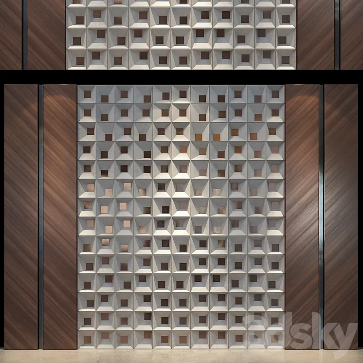 wall panels | set 152 3DS Max Model