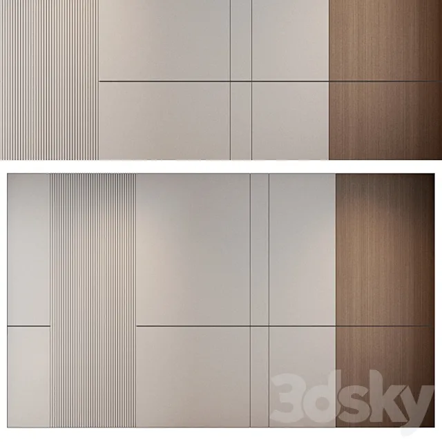 wall panels | set 158 3ds Max