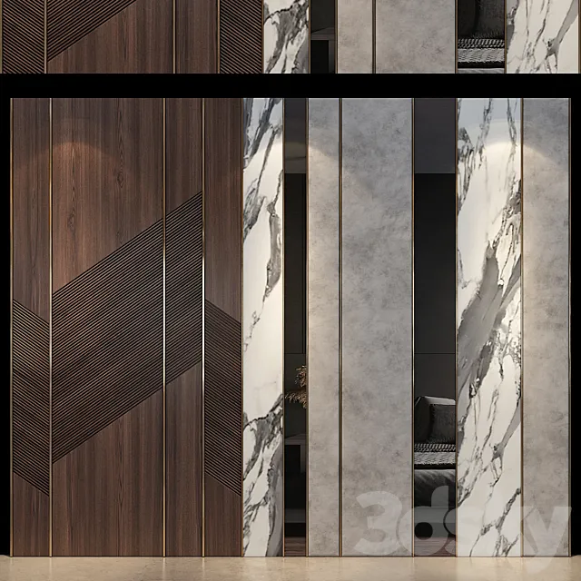 wall panels | set 171 3DS Max Model