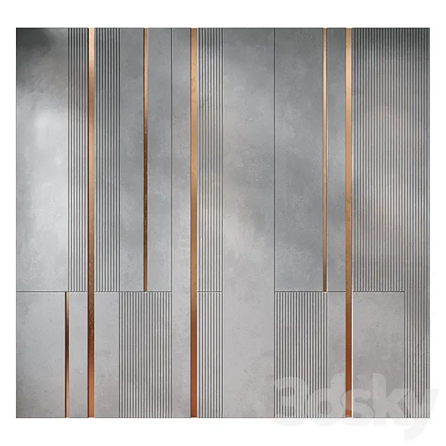 wall panels | set 203 3ds Max