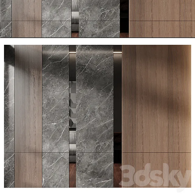 wall panels | set 265 3DS Max Model