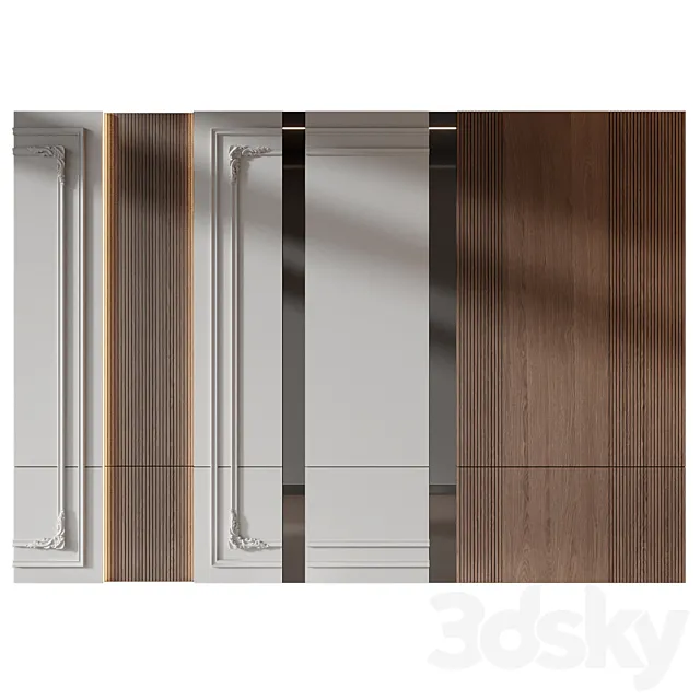 wall panels | set 350 3ds Max