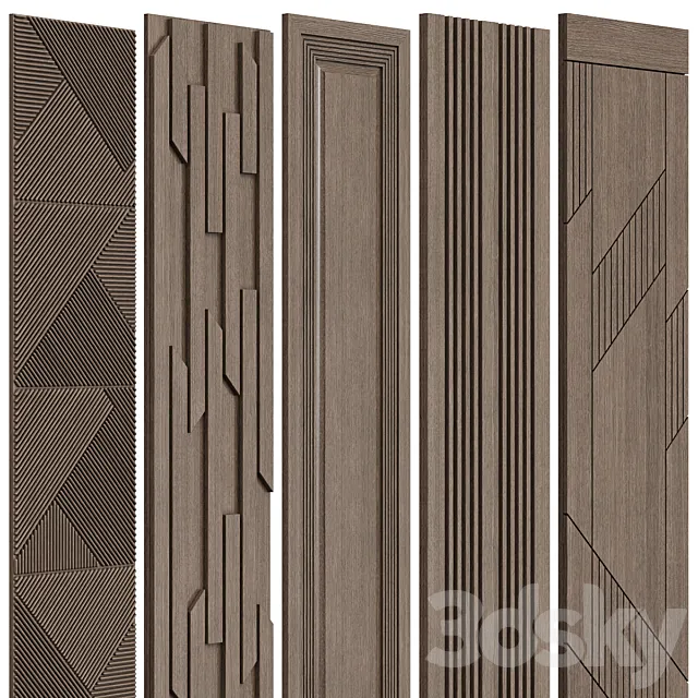 Wall panels (v3) 3DS Max Model