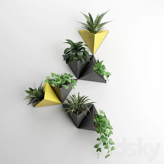 Wall plant 2 3ds Max