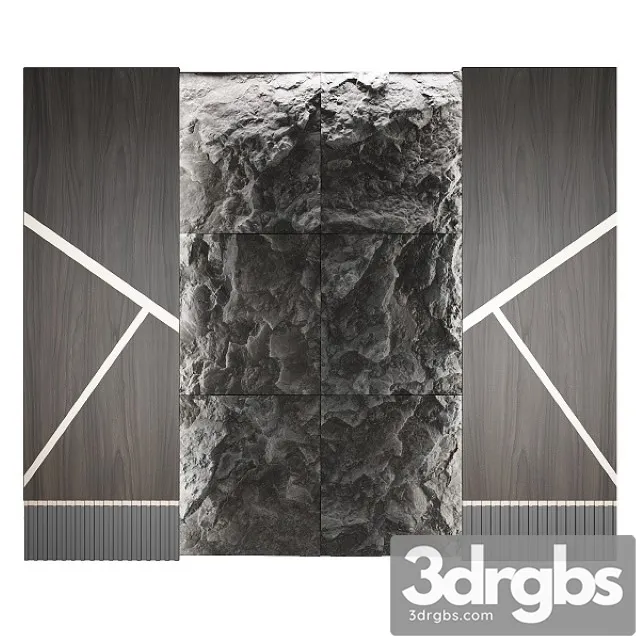 Wall Rock Panel N4 3dsmax Download