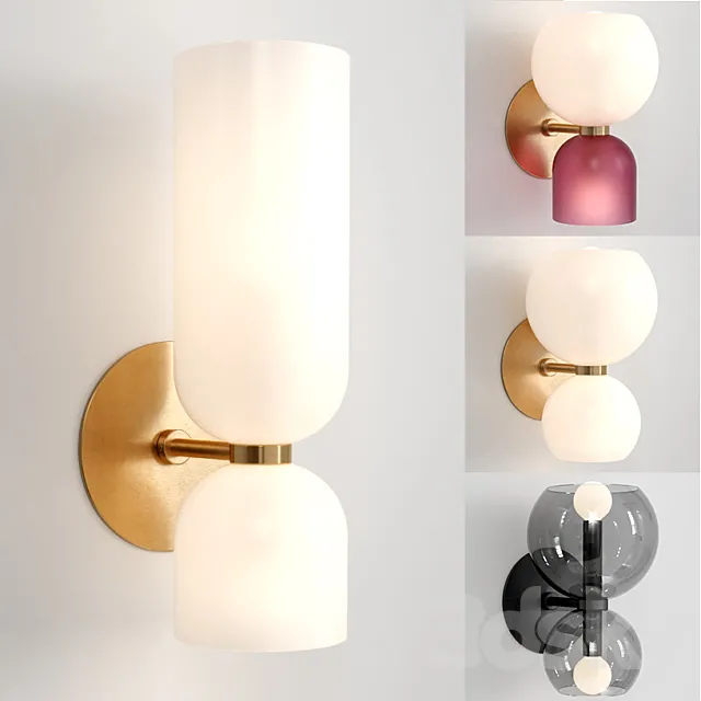 Wall Sconce set 3ds Max