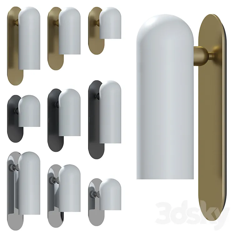 Wall sconces set ODYSSEY SCONCE by Schwung Home 3DS Max