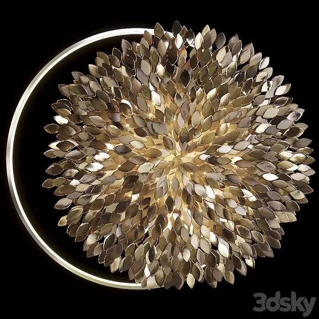Wall Sculpture Artetfloritude With Lighting 3dsMax Model