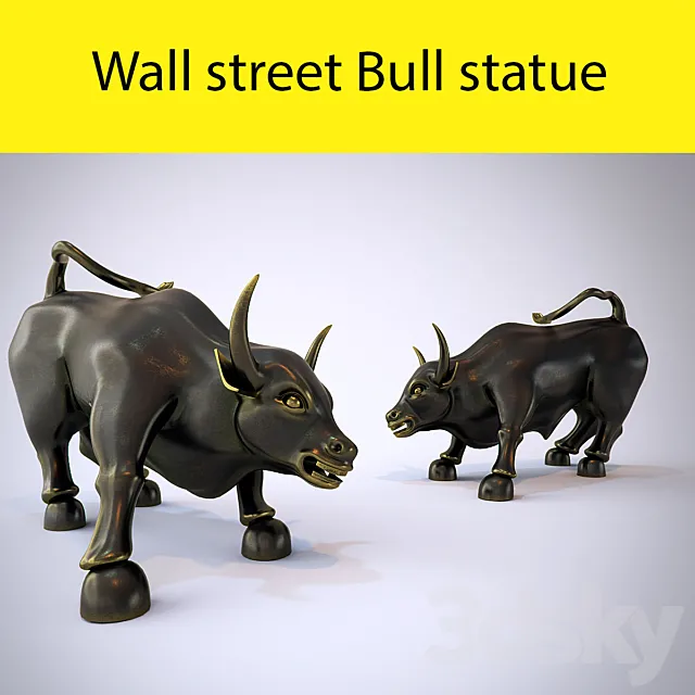 Wall street bull 3DS Max Model