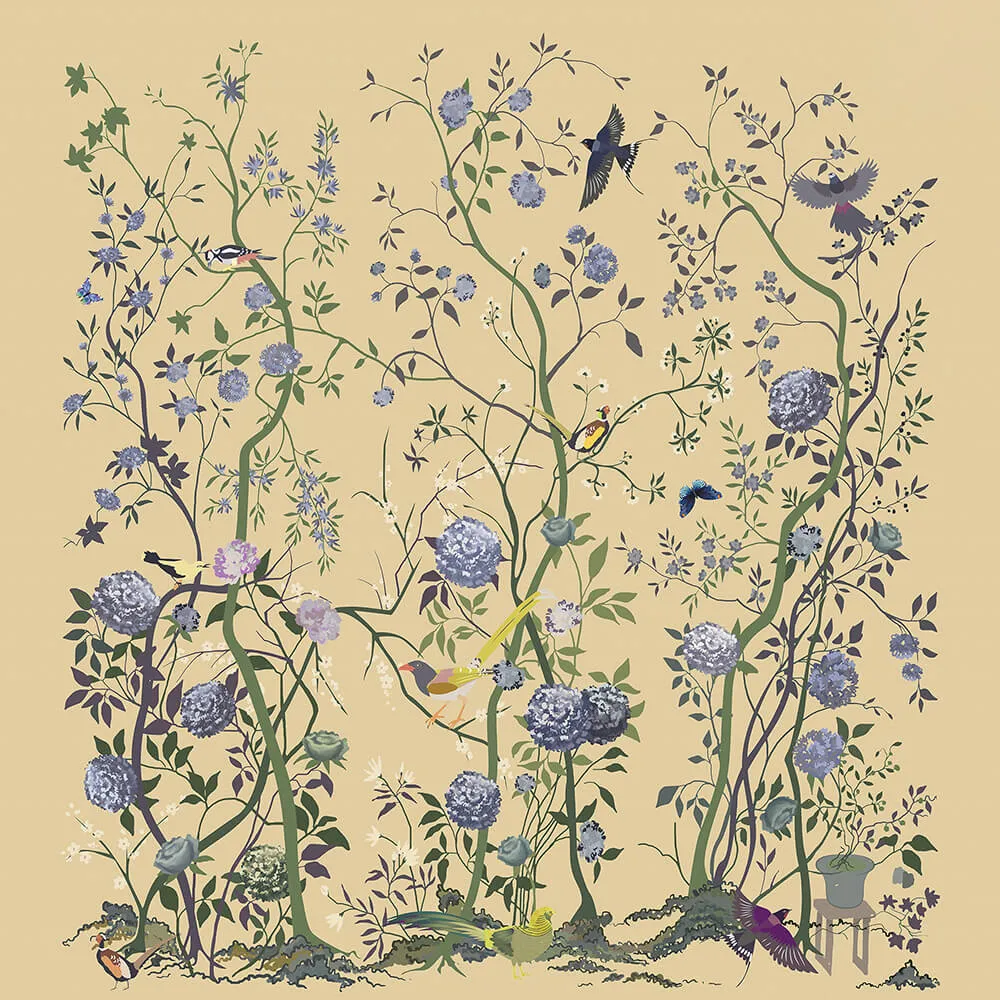 Wall Street – Wallpaper Chinoiserie 3ds Max