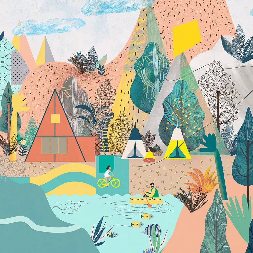 Wall Street – Wallpaper City Garden 3ds Max