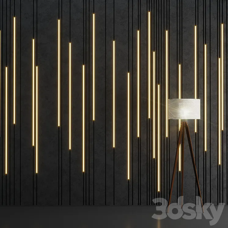 Wall Stripes 2 3DS Max