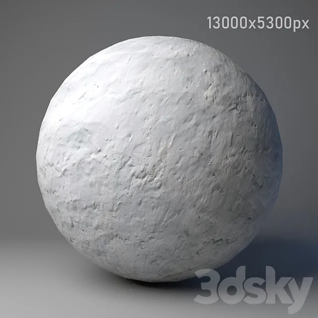 Wall texture with white aged plaster. PBR 3DS Max Model