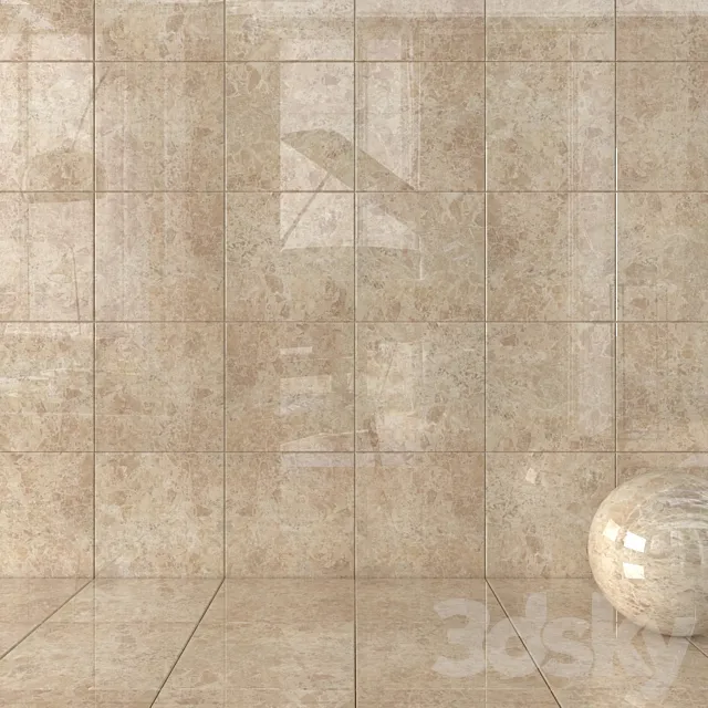 Wall Tiles Emperador Gold 3DS Max Model