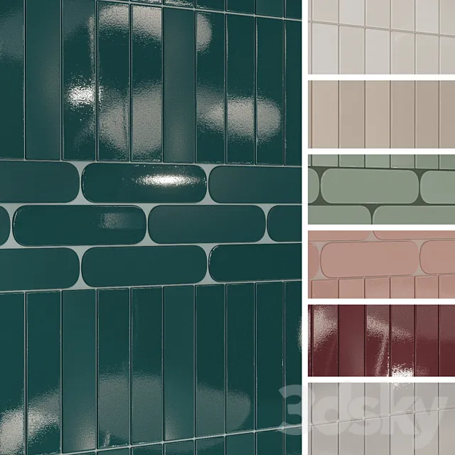 Wall tiles WOW Grace 3DS Max Model