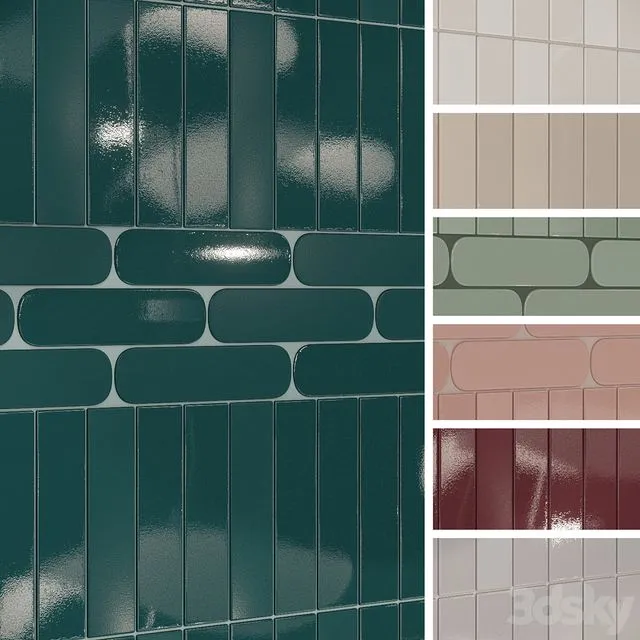 Wall tiles WOW Grace 3dsMax Model