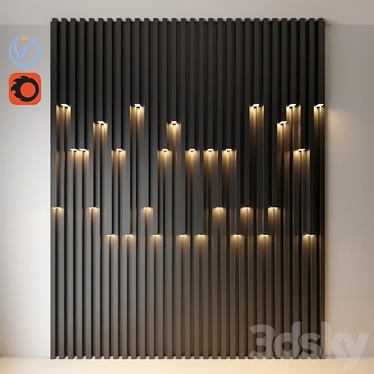 WallDecorateLight 3DS Max