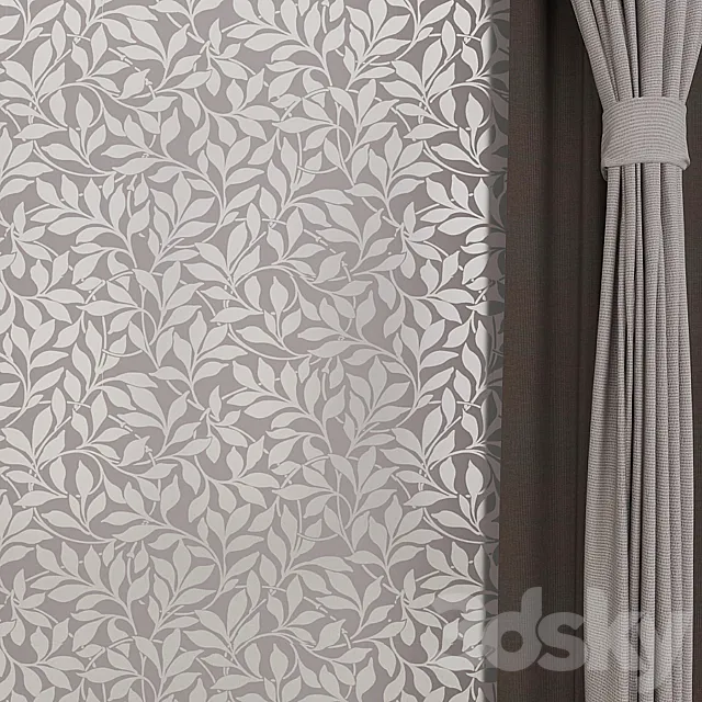 Wallpaper Cole & Son. Charlie Wilson (5 products ASPEN BRANCH) 3DSMax File