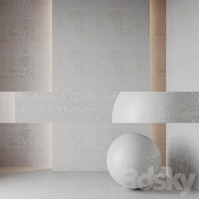 Wallpaper Studio Four by Asterisk Design Birch Pearl 3ds Max