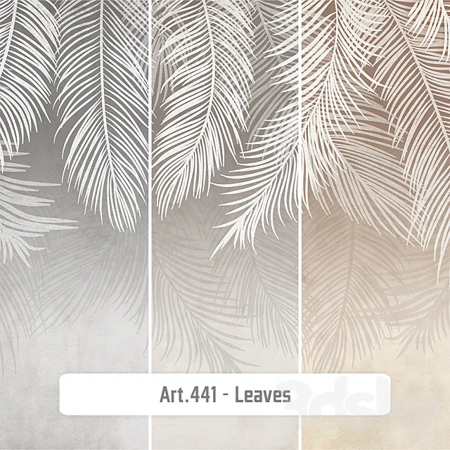 Wallpapers – Art.N2-441 Leaves 3ds Max