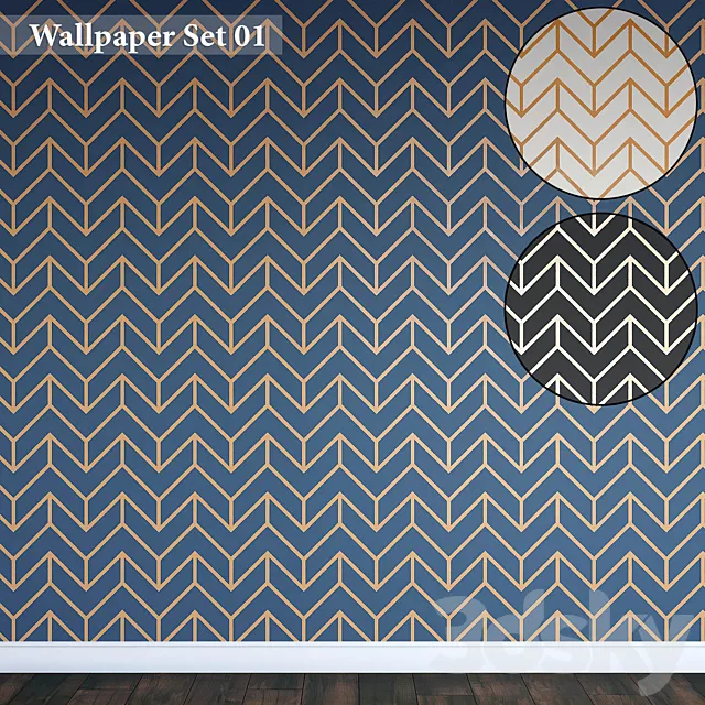 Wallpapers Set 01 3DSMax File