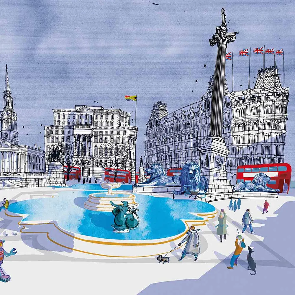 WallPepper – Wallpaper Trafalgar Square London 3ds Max