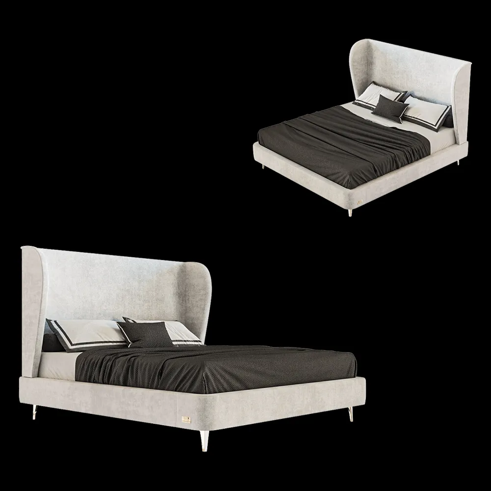 Wall&Wall – Soft bed Attento 3ds Max