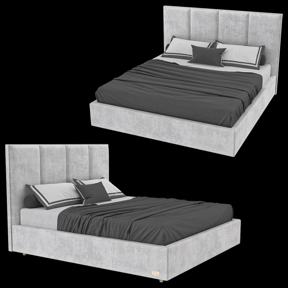 Wall&Wall – Soft bed Bamboo 3ds Max