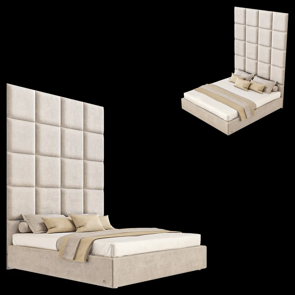 Wall&Wall – Soft bed Bar 3ds Max