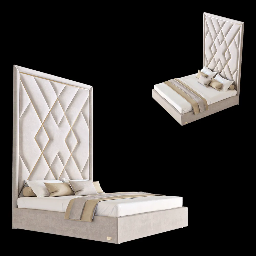 Wall&Wall – Soft bed Ele deco 3ds Max