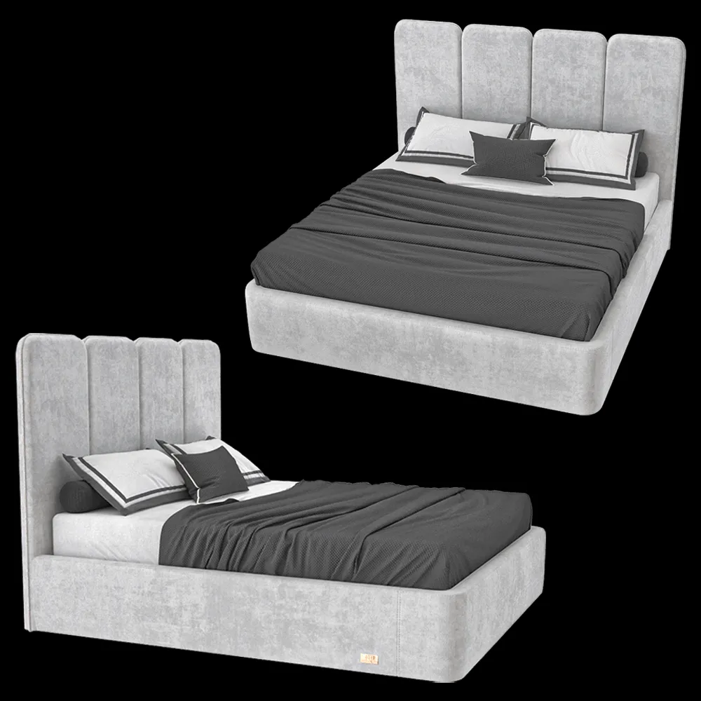 Wall&Wall – Soft bed Greydor 3ds Max