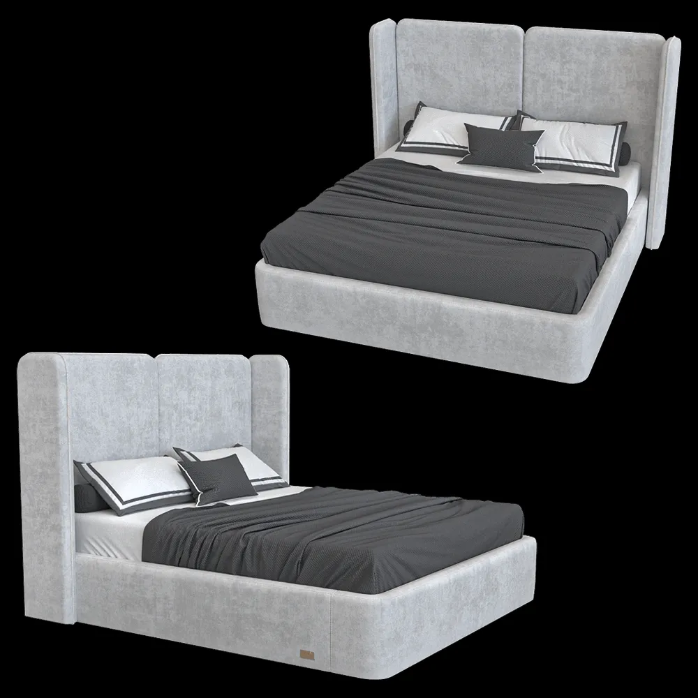 Wall&Wall – Soft bed Havana 3ds Max