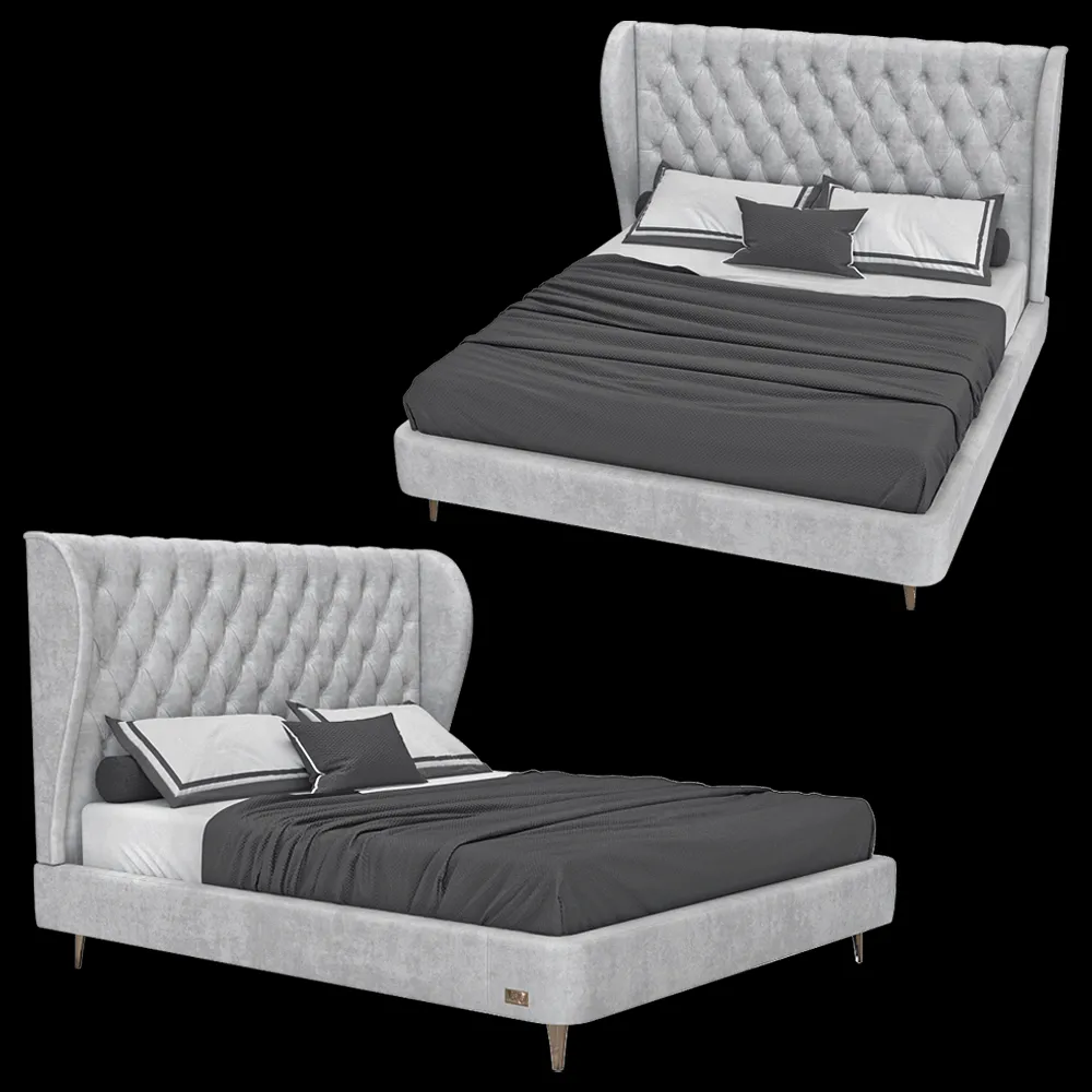 Wall&Wall – Soft bed Ilinoys 3ds Max