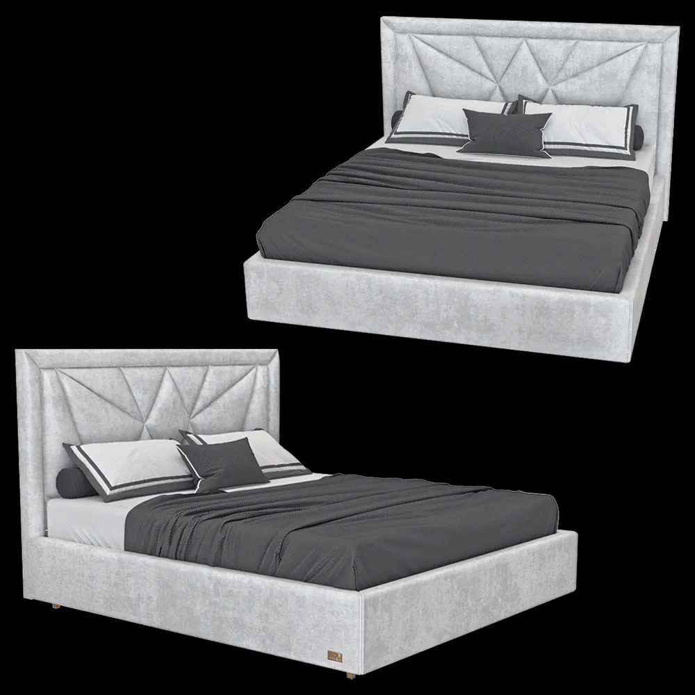 Wall&Wall – Soft bed Jasper 3ds Max