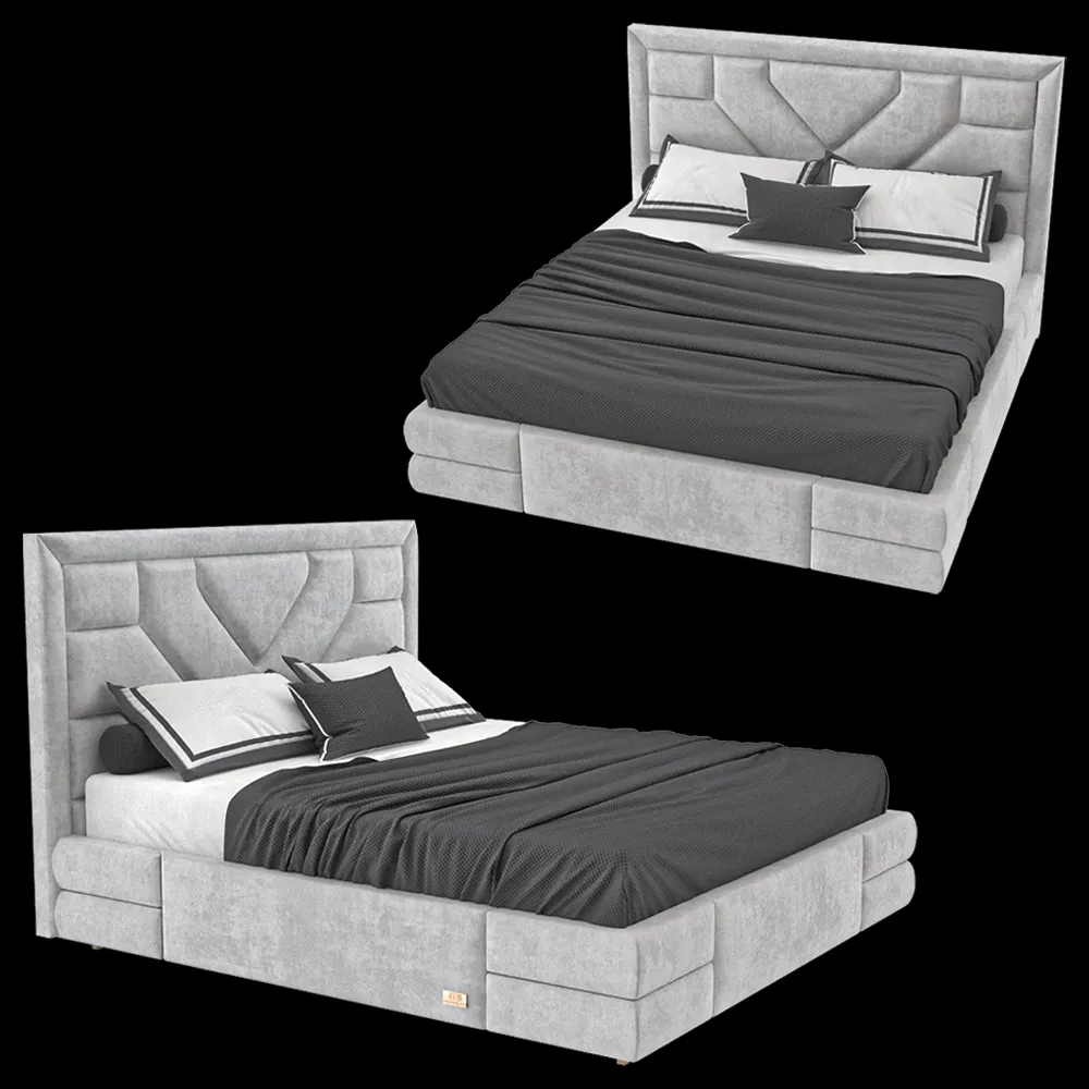 Wall&Wall – Soft bed Jolie 2 3ds Max