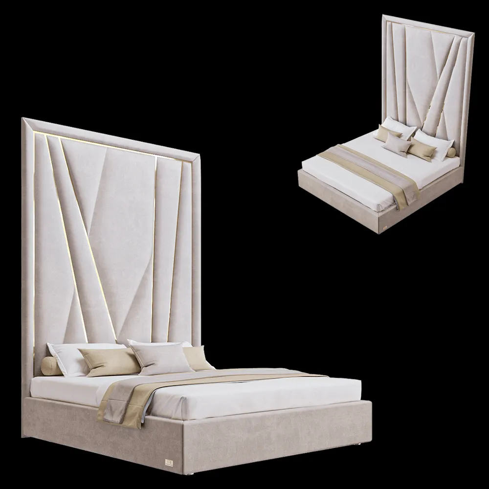 Wall&Wall – Soft bed Le Visage 3ds Max