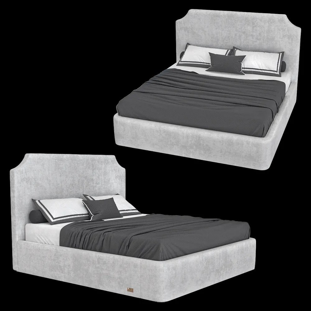 Wall&Wall – Soft bed Linda 3ds Max