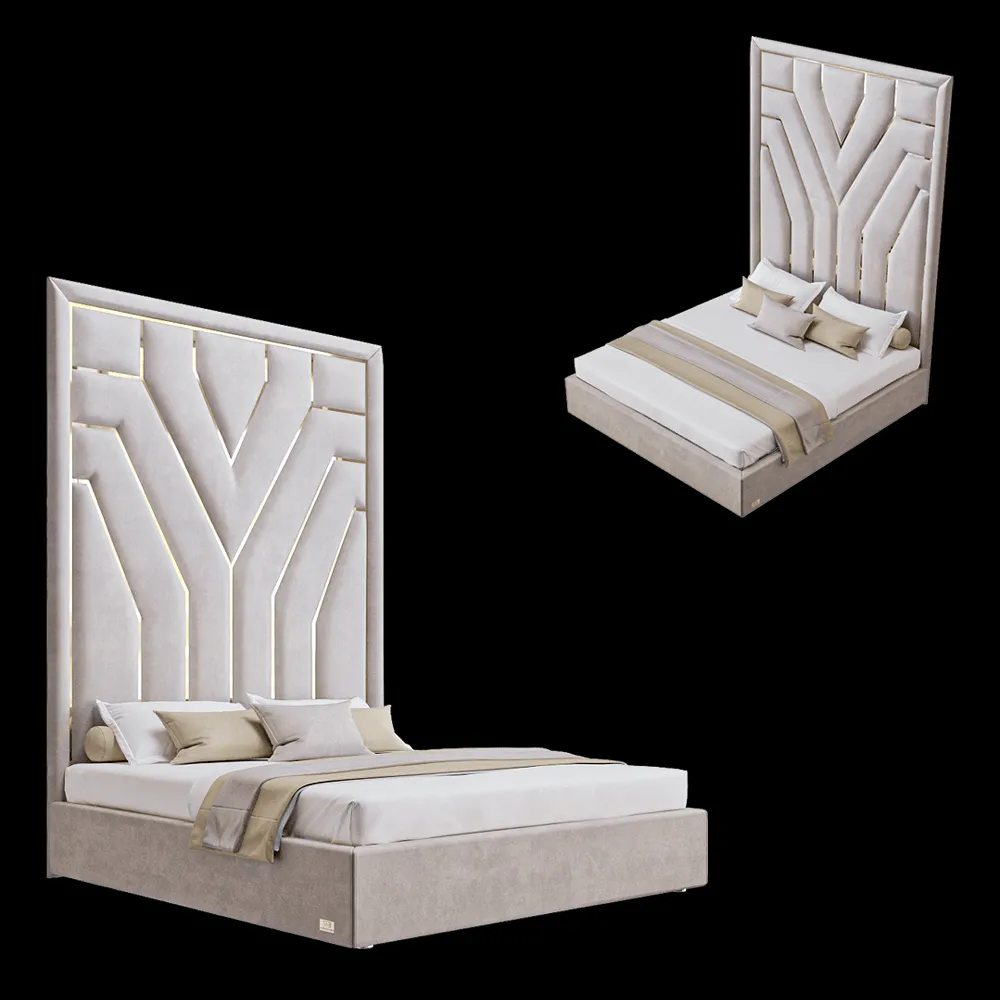 Wall&Wall – Soft bed Lotos 3ds Max