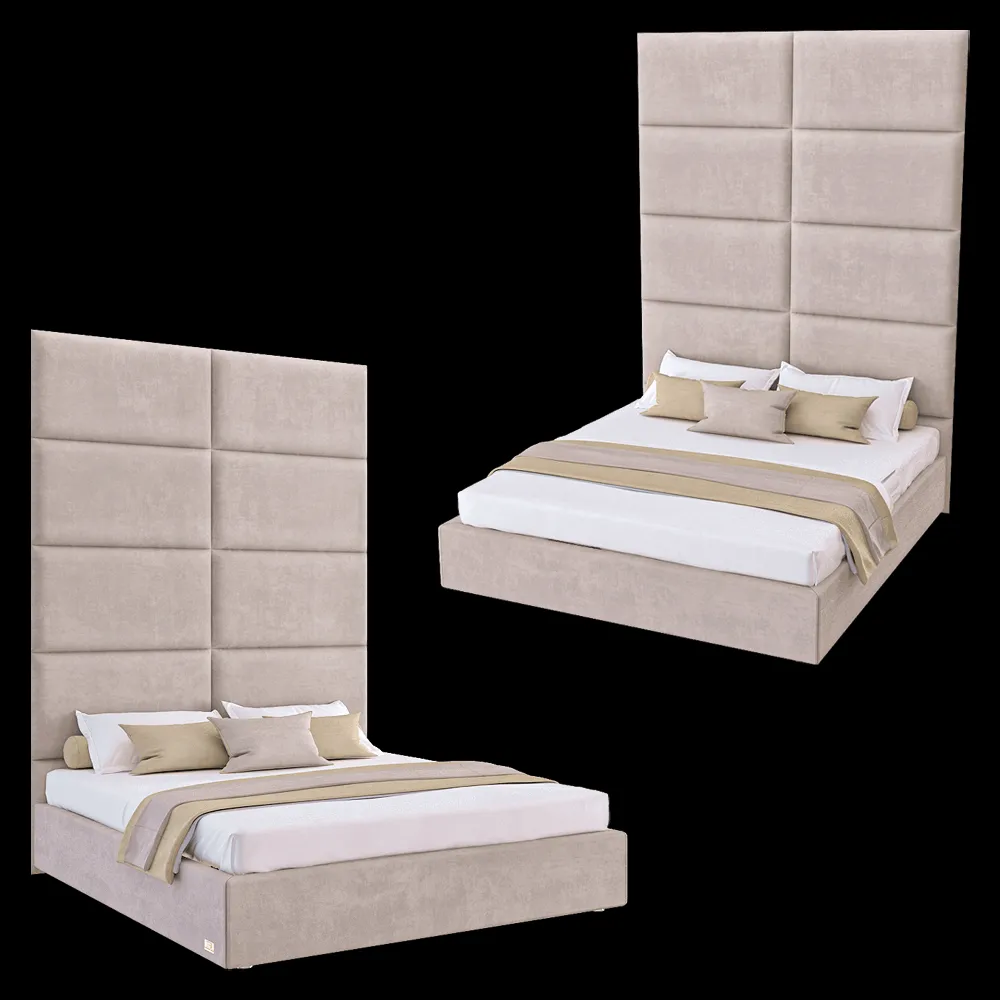 Wall&Wall – Soft bed Wave 3ds Max