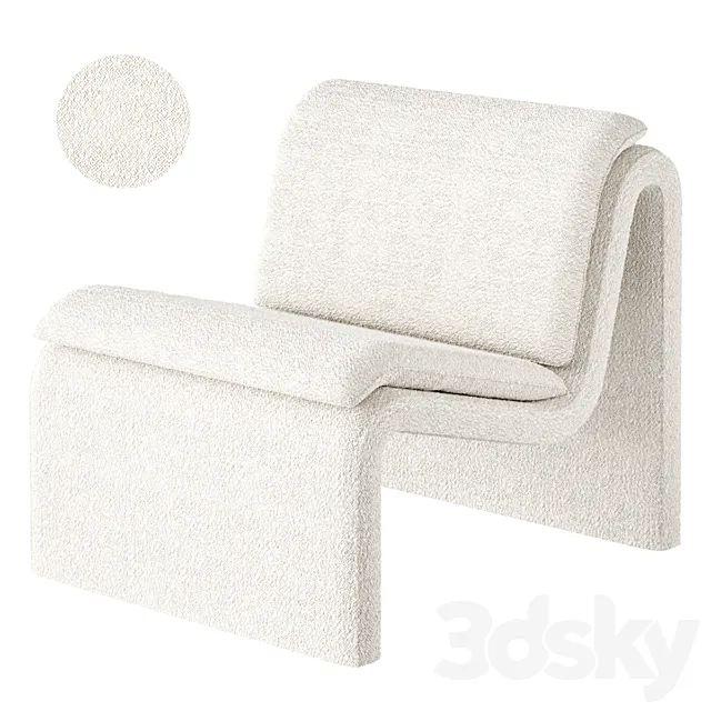 Wally Boucle Curvature Chair by Urban Outfitters 3ds Max