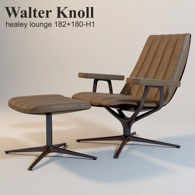 Walter Knoll Healey Lounge 182 + 180-H1 3dsMax Model