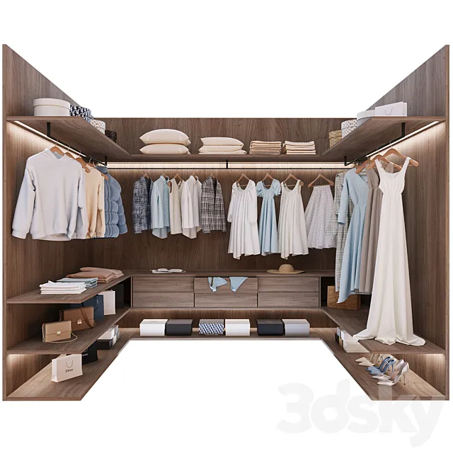 Wardrobe 001 3DS Max Model