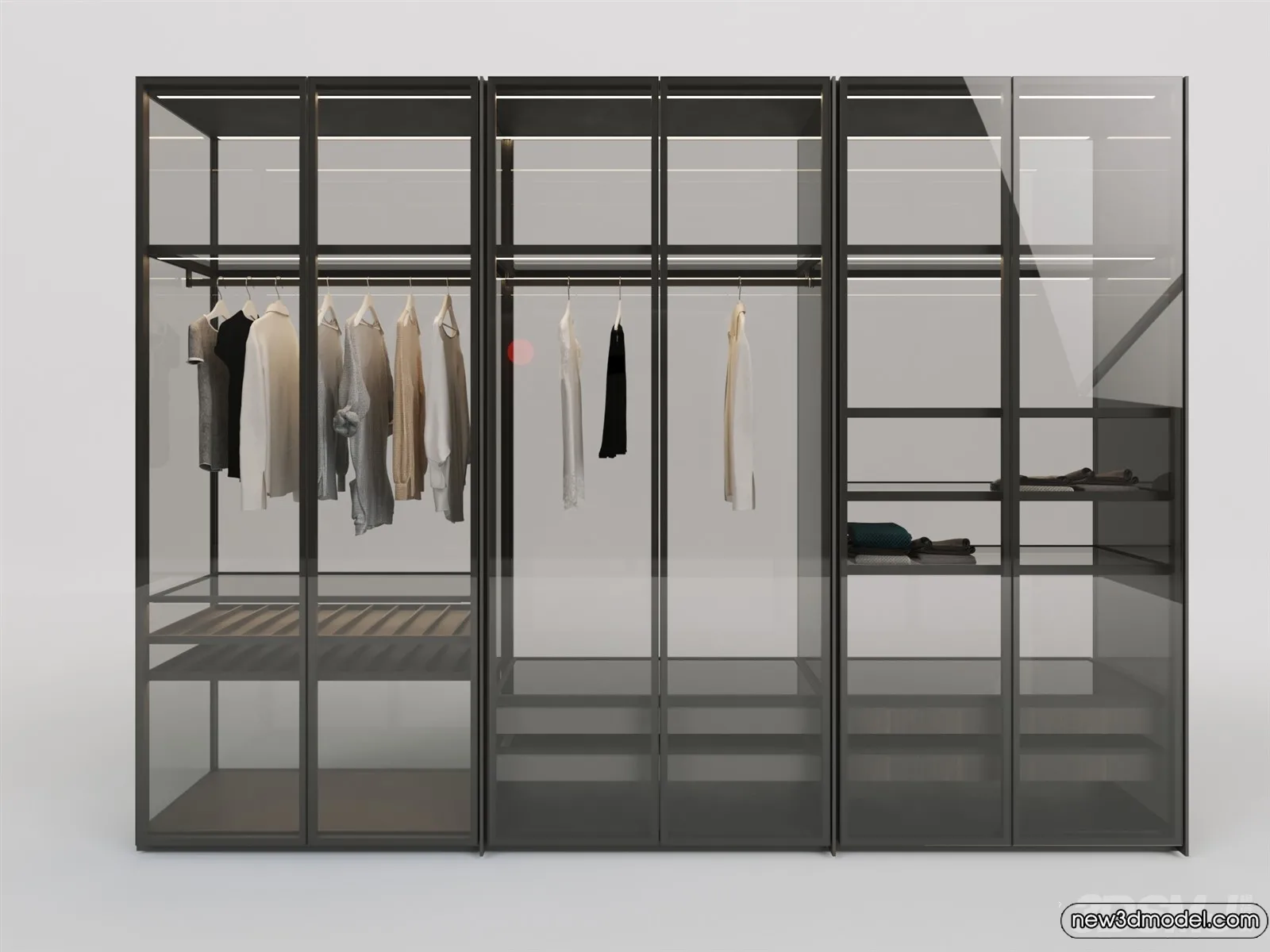 Wardrobe 3D Models – 3D Furniture for Interior Design – 002