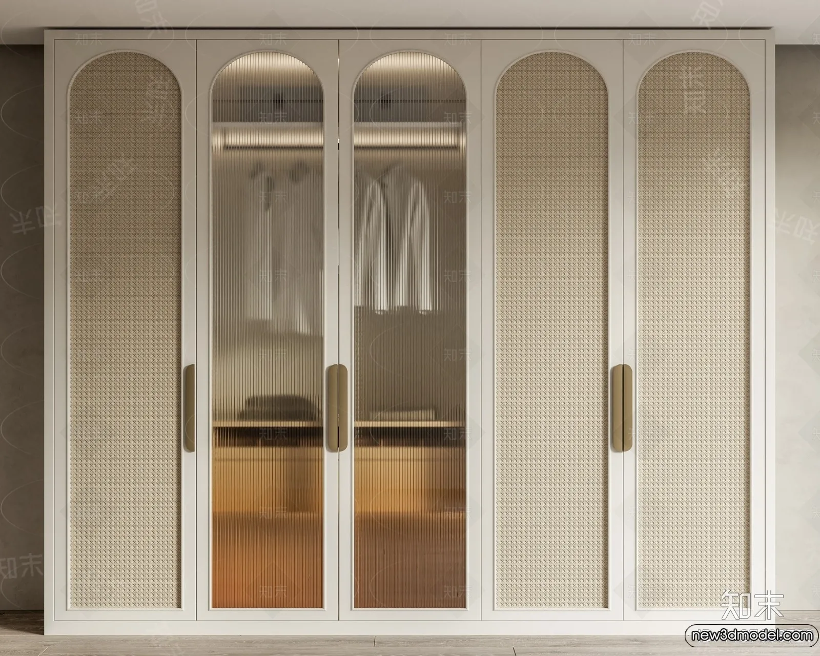 Wardrobe 3D Models – 3D Furniture for Interior Design – 009